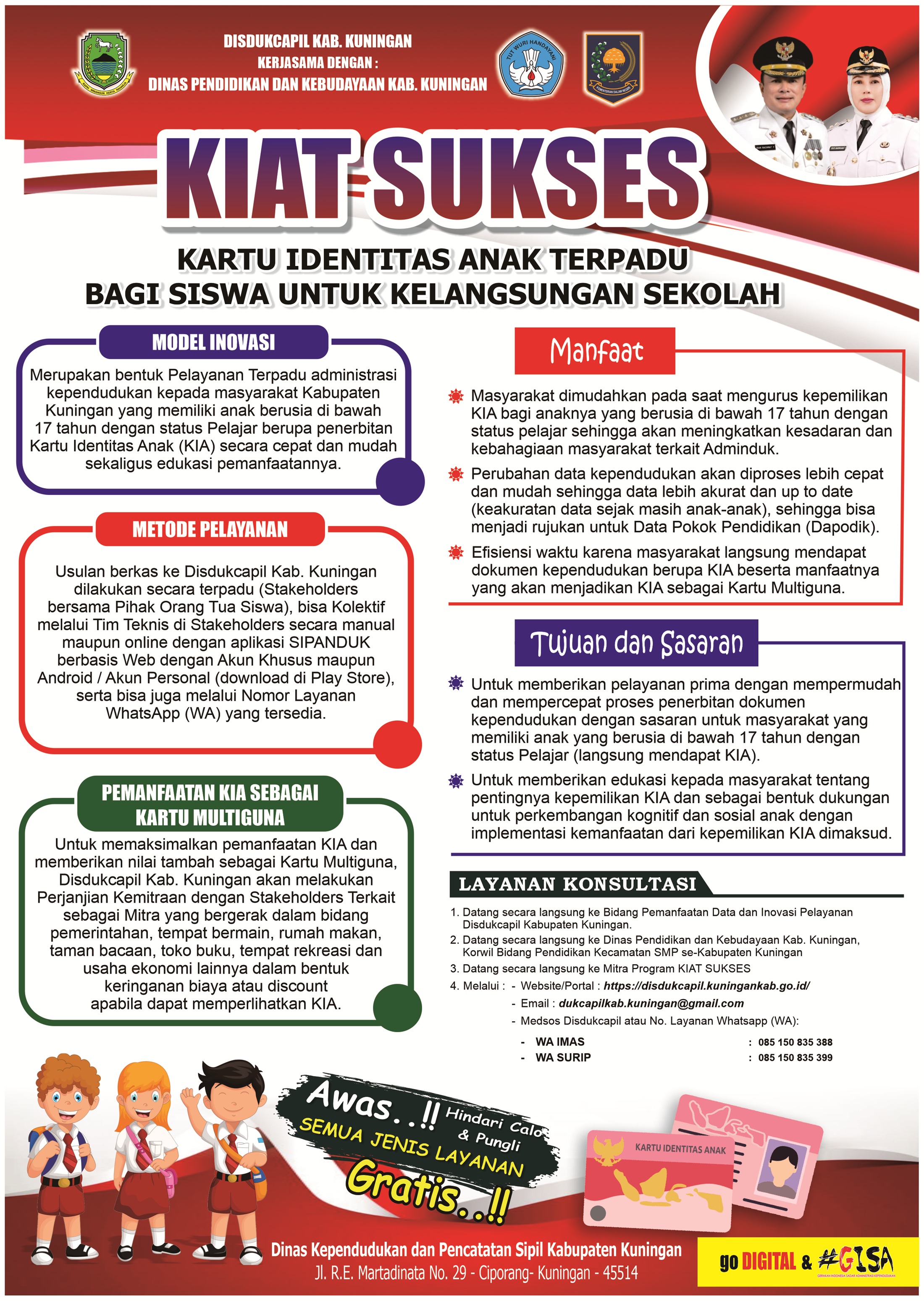 Kartu Identitas Anak Terpadu bagi Siswa Untuk Kelangsungan Sekolah